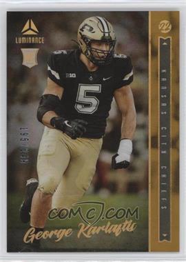 2022 Panini Luminance - [Base] - Gold #151 - Rookie - George Karlaftis /249