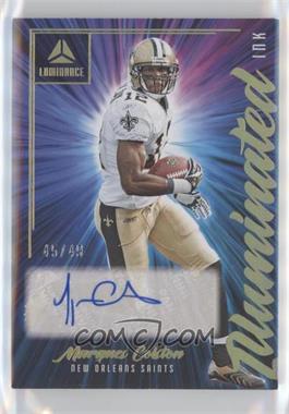 2022 Panini Luminance - Illuminated Ink - Gold #ILL-MAC - Marques Colston /49