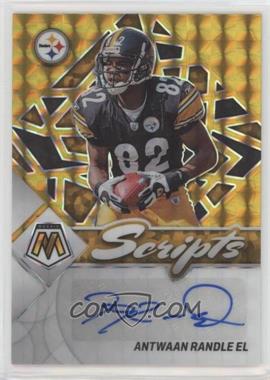 2022 Panini Mosaic - Scripts - Gold Prizm #S-ARE - Antwaan Randle El /10