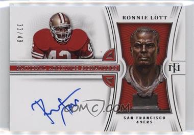 2022 Panini National Treasures - National Archives Signatures #NAS-RLO - Ronnie Lott /49