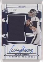 College Materials Signatures - Carson Strong #/49