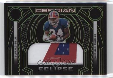 2022 Panini Obsidian - Eclipse - Electric Etch Green #ECL-TTH - Thurman Thomas /50