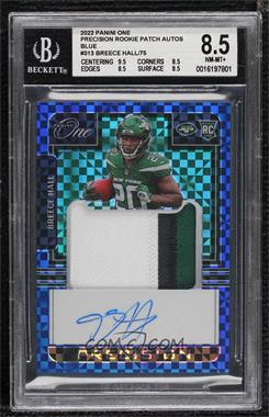 2022 Panini One - [Base] - Blue #313 - Precision Rookie Patch Autographs - Breece Hall /75 [BGS 8.5 NM‑MT+]