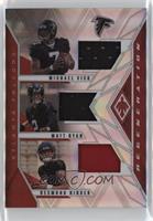 Michael Vick, Desmond Ridder, Matt Ryan [EX to NM] #/99