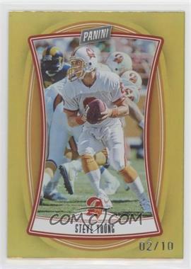 2022 Panini Player of the Day - [Base] - Gold #97 - Steve Young /10 [EX to NM]