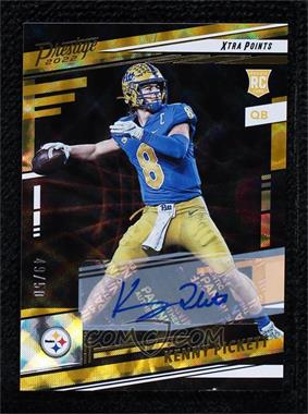 2022 Panini Prestige - [Base] - Xtra Points Premium Gold Signatures #301 - Rookies - Kenny Pickett /50