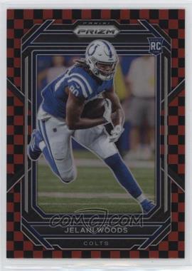 2022 Panini Prizm - [Base] - Black and Red Checker Prizm #359 - Rookies - Jelani Woods