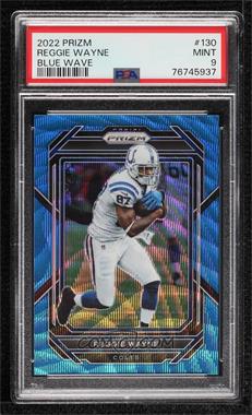 2022 Panini Prizm - [Base] - Blue Wave Prizm #130 - Reggie Wayne /199 [PSA 9 MINT]