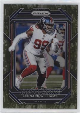 2022 Panini Prizm - [Base] - Forest Camo Prizm #222 - Leonard Williams /15 [EX to NM]