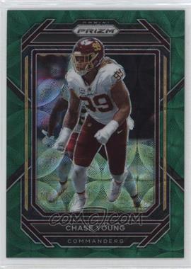 2022 Panini Prizm - [Base] - Green Scope Prizm #298 - Chase Young /75
