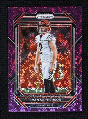 2022 Panini Prizm - [Base] - Purple No Huddle Prizm #63 - Evan McPherson /35