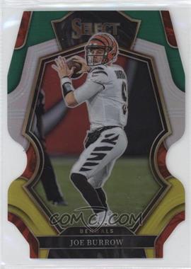 2022 Panini Select - [Base] - Green and Yellow Prizm Die-Cut #120 - Premier Level - Joe Burrow