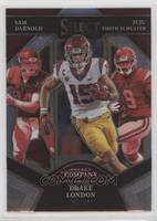 Drake London, JuJu Smith-Schuster, Sam Darnold [EX to NM]