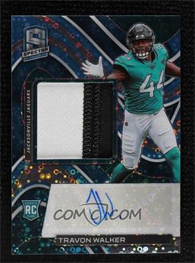 2022 Panini Spectra - [Base] - Neon Blue Prizm #201 - Rookie Patch Autographs - Travon Walker /60