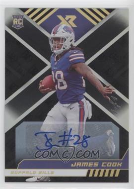 2022 Panini XR - [Base] - Black Autographs #115 - Rookies - James Cook /1