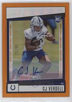 Rookies - CJ Verdell #/10