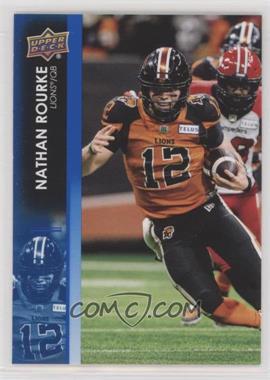 2022 Upper Deck CFL - [Base] - Blue #1 - Nathan Rourke