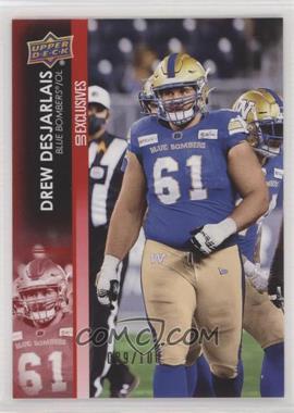 2022 Upper Deck CFL - [Base] - Exclusives #88 - Drew Desjarlais /100