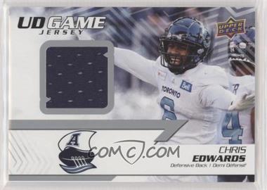 2022 Upper Deck CFL - UD Game Jersey #UD-CE - Chris Edwards