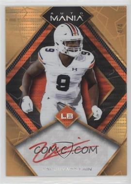 2022 Wild Card Auto Mania - Diamond - Gold Lazers #AM-D49 - Zakoby McClain /4