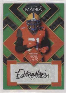 2022 Wild Card Auto Mania - Square - Green Rainbow #AM-SQ64 - Damarri Mathis