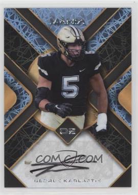 2022 Wild Card Auto Mania - Triangle Scribbles - Platinum Lazers #AM-TH14 - George Karlaftis /3