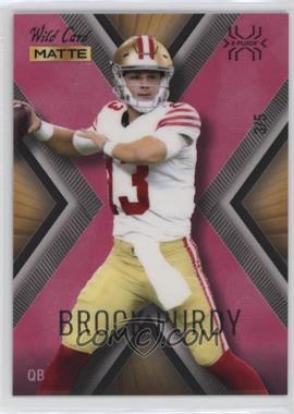 2022 Wild Card Matte Update - X-Plode - Gold - Pink X #MXPU-51 - Brock Purdy /5