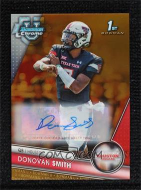 2023 Bowman University Chrome - Chrome Prospect Autographs - Gold Refractor #178 - Donovan Smith /50