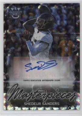 2023 Bowman's Best University - Bowman Masterpieces Autographs - Red Geometric Refractor #BMA-SS - Shedeur Sanders /10