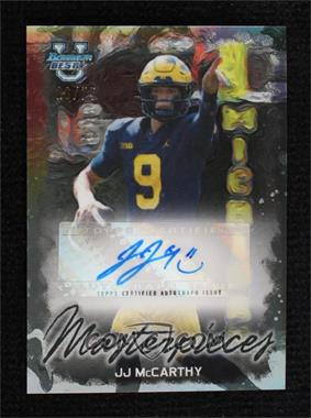 2023 Bowman's Best University - Bowman Masterpieces Autographs #BMA-JM - JJ McCarthy /75