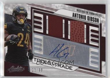 2023 Panini Absolute - Tools of the Trade Double Autographs #TOTT-AG - Antonio Gibson /99