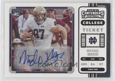 2023 Panini Chronicles Draft Picks - Contenders College Ticket - Autographs #19 - Michael Mayer /99