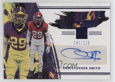 2023 Panini Chronicles Draft Picks - Impeccable Canvas Creations Autographs - Blue #CC-CSM - Christopher Smith /125