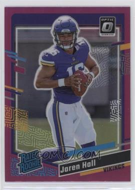 2023 Panini Donruss - [Base] - Optic Preview Pink Prizm #367 - Rated Rookie - Jaren Hall