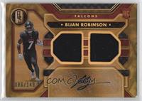 Rookie Jersey Autographs Double - Bijan Robinson #/149