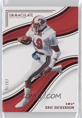 2023 Panini Immaculate Collection Collegiate - [Base] - Ruby #16 - Eric Dickerson /75