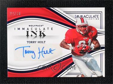 2023 Panini Immaculate Collection Collegiate - Immaculate Ink - Blue #II-TH - Torry Holt /49