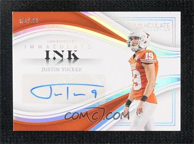 2023 Panini Immaculate Collection Collegiate - Immaculate Ink #II-JT - Justin Tucker /99