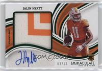 Jalin Hyatt #/13