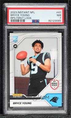 2023 Panini Instant NFL RPS First Look - [Base] #41 - Bryce Young /2812 [PSA 7 NM]