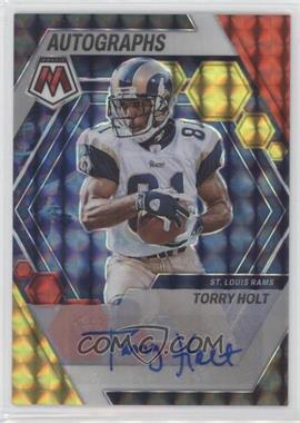 2023 Panini Mosaic - Autographs Mosaic - Choice Fusion Red & Yellow Mosaic Prizm #AH-TH - Torry Holt (Wrong Prefix On Card)