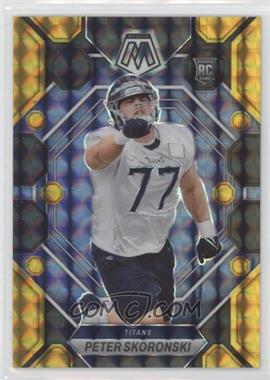 2023 Panini Mosaic - [Base] - Choice Black Gold Mosaic Prizm #355 - Rookies - Peter Skoronski /8