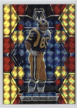 2023 Panini Mosaic - [Base] - Choice Fusion Red & Yellow Mosaic Prizm #142 - Jack Youngblood /80