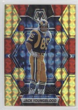 2023 Panini Mosaic - [Base] - Choice Fusion Red & Yellow Mosaic Prizm #142 - Jack Youngblood /80