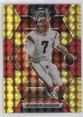 2023 Panini Mosaic - [Base] - Choice Fusion Red & Yellow Mosaic Prizm #46 - Boomer Esiason /80