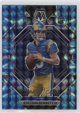 2023 Panini Mosaic - [Base] - Reactive Blue Mosaic Prizm #362 - Rookies - Stetson Bennett IV