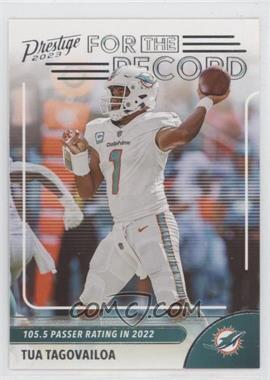 2023 Panini Prestige - For the Record #3 - Tua Tagovailoa