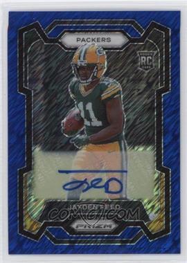 2023 Panini Prizm - [Base] - Blue Shimmer Prizm Autographs #334 - Rookies - Jayden Reed /25