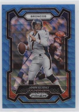 2023 Panini Prizm - [Base] - Blue Wave Prizm #89 - John Elway /199