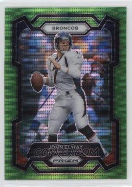 2023 Panini Prizm - [Base] - Neon Green Pulsar Prizm #89 - John Elway